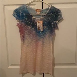 See-Through Multi Colored Top